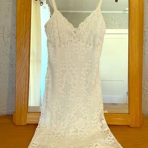 Lacey white dress
